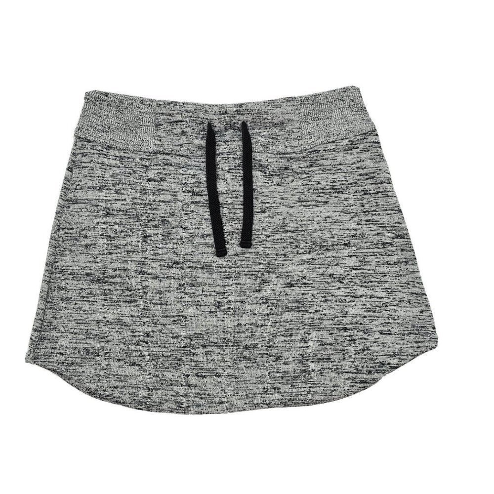 Athleta Downplay Drawstring Skirt Womens Size XXS Heather Gray Pull On Athletic